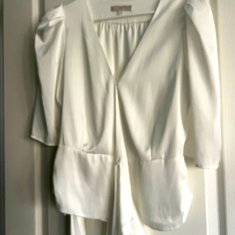 Wayf White Silk top